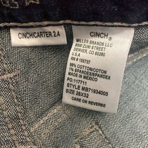 men’s cinch jeans size 28\32 boot cut